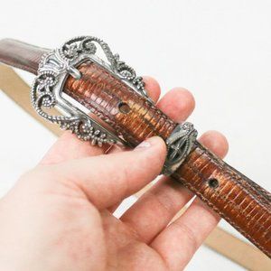 🗝️🧦Vintage Brighton Boho Western Leather Belt Cowboy